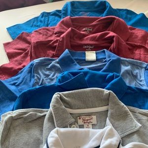 Lot of collar polo shirts good condition.